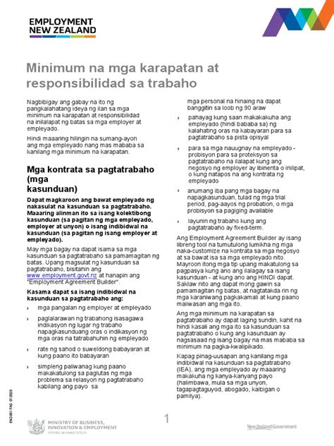Translate employment status meaning in Tagalog in context.